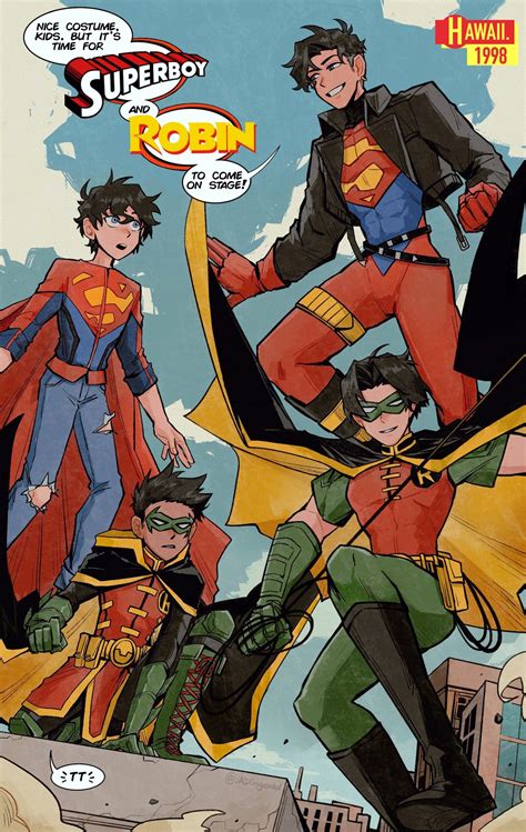 Wonder Girl a. . Superboy x robin